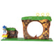 Ensemble complet du playset Sonic Green Hill Zone avec figurine, anneaux et bases stables