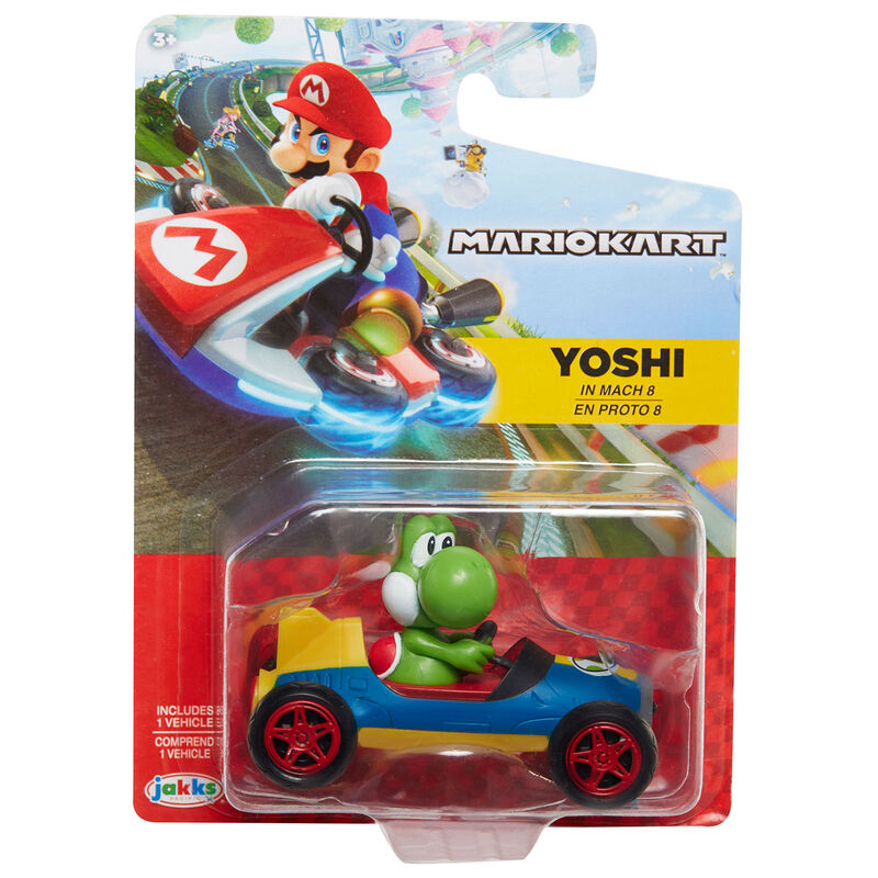 Figurine Bowser 6cm imposante avec carapace orange et kart robuste