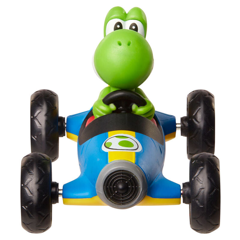Figurine Toad 6cm avec chapeau blanc à pois rouges sur kart bleu