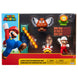 Vue de face du diorama Nintendo Super Mario Château de Lave avec détails précis et couleurs vives