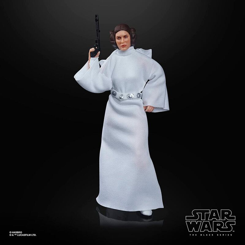 Emballage officiel de la figurine Star Wars Princesse Leia Organa 15cm Black Series par HASBRO