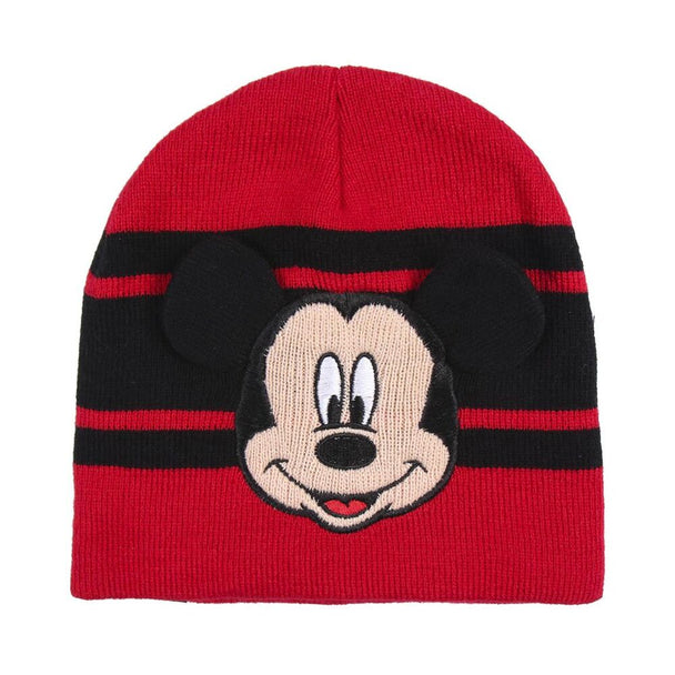 Vue de face du bonnet Disney Mickey en acrylique par CERDÁ, affichant le visage emblématique de Mickey Mouse