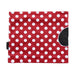 Détail du snood Disney Minnie montrant la texture en polyester et les finitions soignées