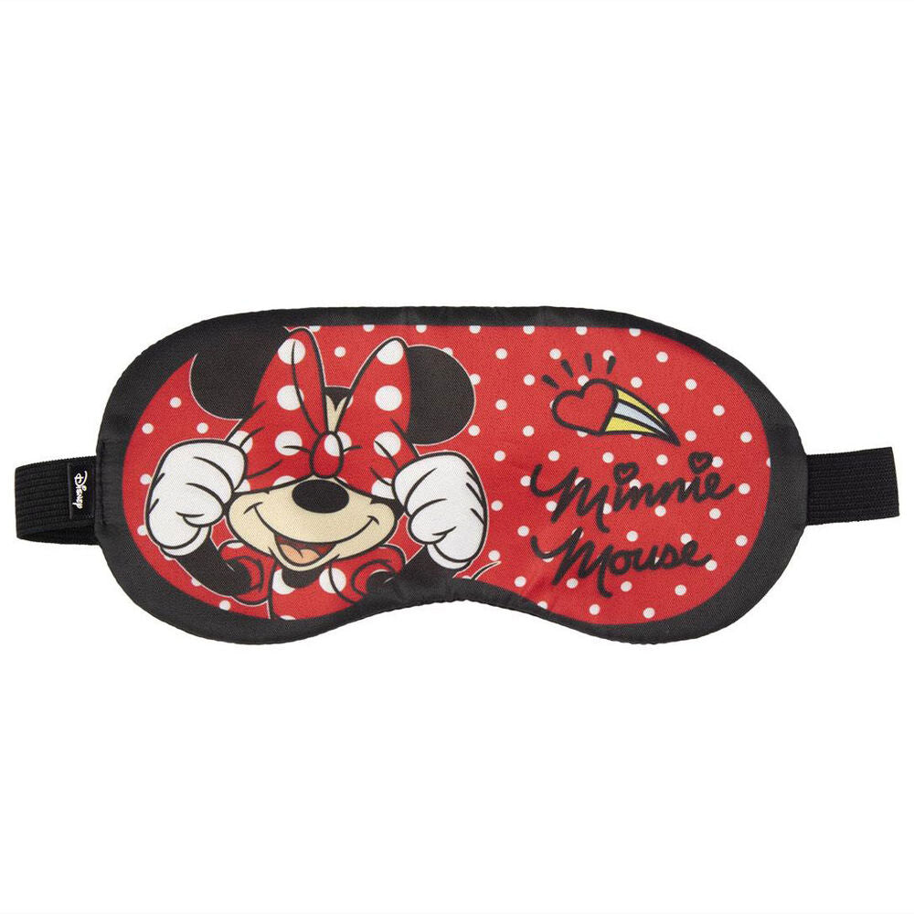 Masque de nuit Disney Minnie CERDÁ en polyester, vue de face avec le design Minnie visible