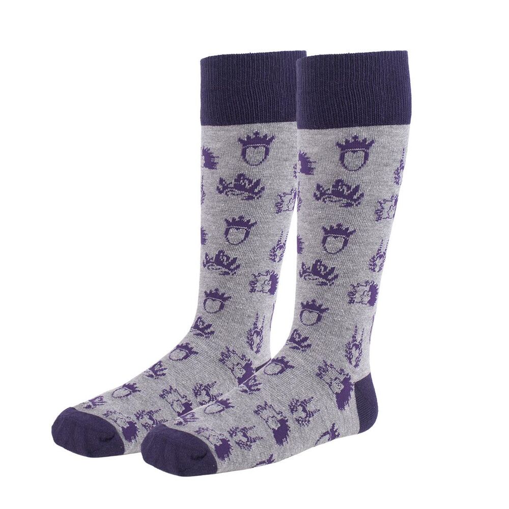 Chaussette Disney Villains avec illustration détaillée du méchant iconique sur fond noir