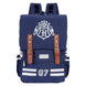 Vue de face du sac à dos Oxford Academy Hogwarts Harry Potter avec logo officiel KARACTERMANIA