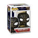 Vue latérale de la figurine Funko POP Spiderman Black & Gold avec boîte collector Marvel