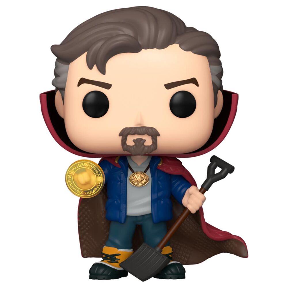 Ensemble des deux figurines Funko POP Spiderman et Doctor Strange côte à côte dans leur emballage officiel