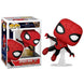 Figurine Funko POP Spider-Man No Way Home en costume amélioré, vue de face, fond blanc