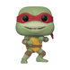 Détail de la figurine Raphael Funko POP montrant son visage et son bandeau rouge caractéristique