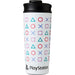 Mug de voyage PlayStation PYRAMID 450ml avec logo officiel sur fond blanc, design gamer élégant.