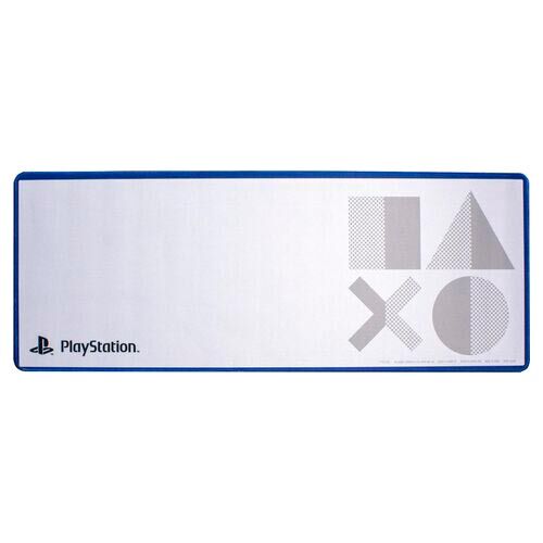 Vue du tapis de bureau gaming PALADONE PS5 Icons 5th Gen avec design officiel PlayStation 5