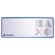 Vue du tapis de bureau gaming PALADONE PS5 Icons 5th Gen avec design officiel PlayStation 5