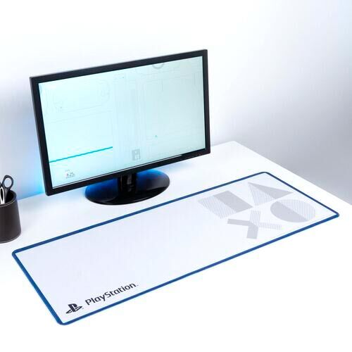 Surface antidérapante du tapis de bureau gaming PS5 pour une stabilité optimale pendant le jeu