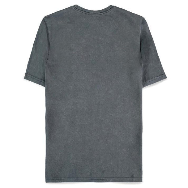 Vue détaillée du tissu 100% coton du t-shirt Suicide Squad 2 DIFUZED avec impression haute qualité