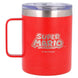 Vue de côté du mug isotherme STOR Super Mario Bros montrant la double paroi inox