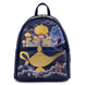 Sac à dos Loungefly Disney Aladdin Jasmine Château vue de face avec détails colorés