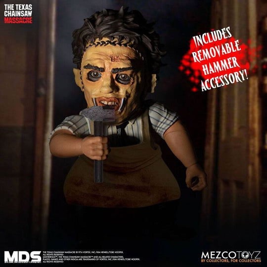 Accessoires fournis avec la figurine Leatherface 1974 pour personnalisation