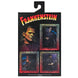 Accessoires inclus disposés à côté de la figurine Frankenstein Monster NECA