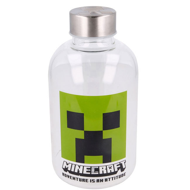 Détail du bouchon hermétique de la bouteille en verre Minecraft, garantissant une étanchéité parfaite
