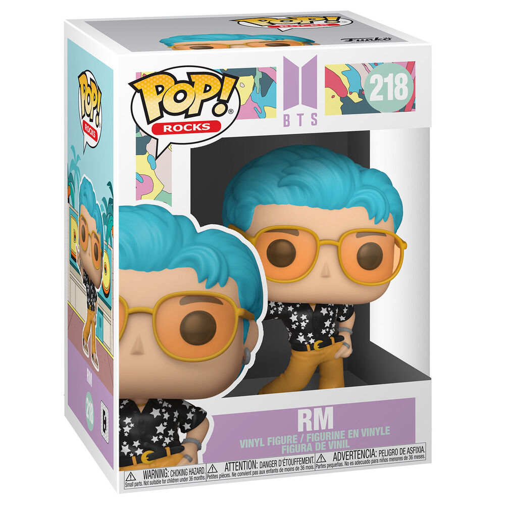 Coffret cadeau de la figurine Funko POP BTS RM Dynamite avec logo officiel Funko et BTS