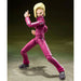 Figurine articulée Androide 18 de Dragon Ball Super en pose dynamique, vue de face