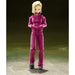 Détail du visage expressif de la figurine Androide 18 Dragon Ball Super en PVC