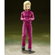 Détail du visage expressif de la figurine Androide 18 Dragon Ball Super en PVC