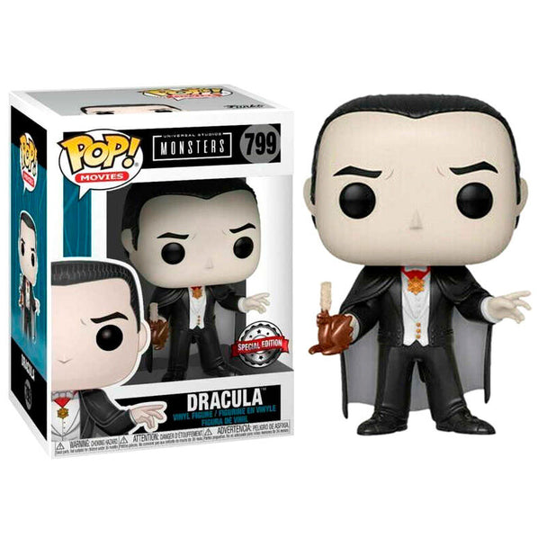 Figurine Funko POP Dracula de 9 cm dans sa boîte vitrine exclusive Universal Monsters
