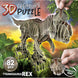 Boîte du puzzle 3D T-Rex EDUCA BORRAS avec les instructions et les pièces numérotées visibles