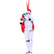 Ornement suspendu Sac du Père Noël Stormtrooper 13cm en polyrésine peint à la main