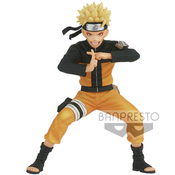 Figurine Uzumaki Nara Naruto Shippuden 17 cm vue de face avec détails précis et couleurs vives