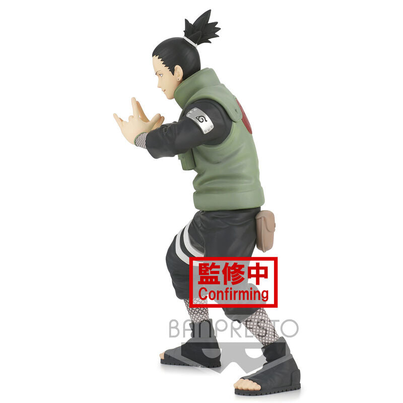 Vue arrière de la figurine Naruto Shippuden Nara Shikamaru montrant les textures et finitions de la veste