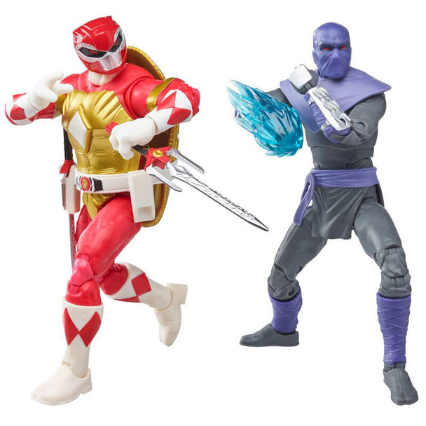 Figurine articulée de Raphael des Tortues Ninja en pose dynamique avec son accessoire