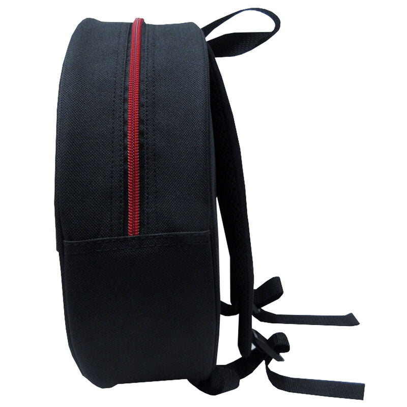 Sac à dos Pokémon Pokeball 42cm posé sur un bureau avec accessoires scolaires