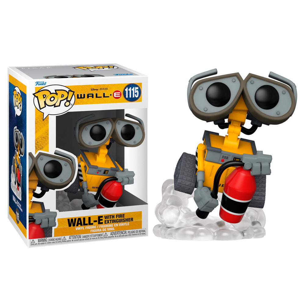 Figurine Funko POP Disney Wall-E de 9 cm avec extincteur dans boîte vitrine transparente