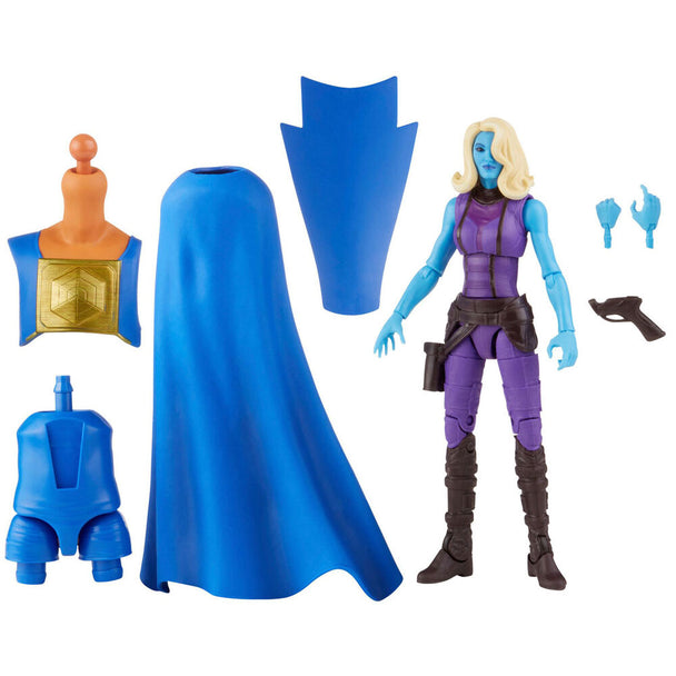 Figurine Marvel Legends Heist Nebuls de 15 cm en PVC articulée vue de face avec accessoires