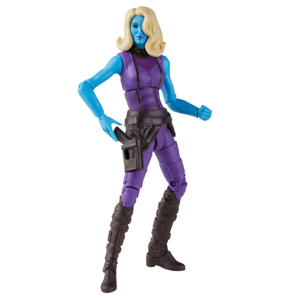 Figurine Heist Nebuls Marvel Legends en position dynamique avec accessoires inclus