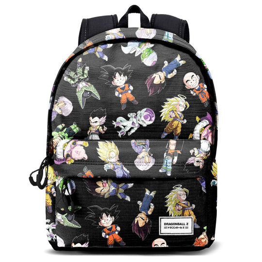 Sac à dos Dragon Ball Z SD 45cm avec port USB et dos rembourré, adaptable trolley, tissu déperlant - vue principale.