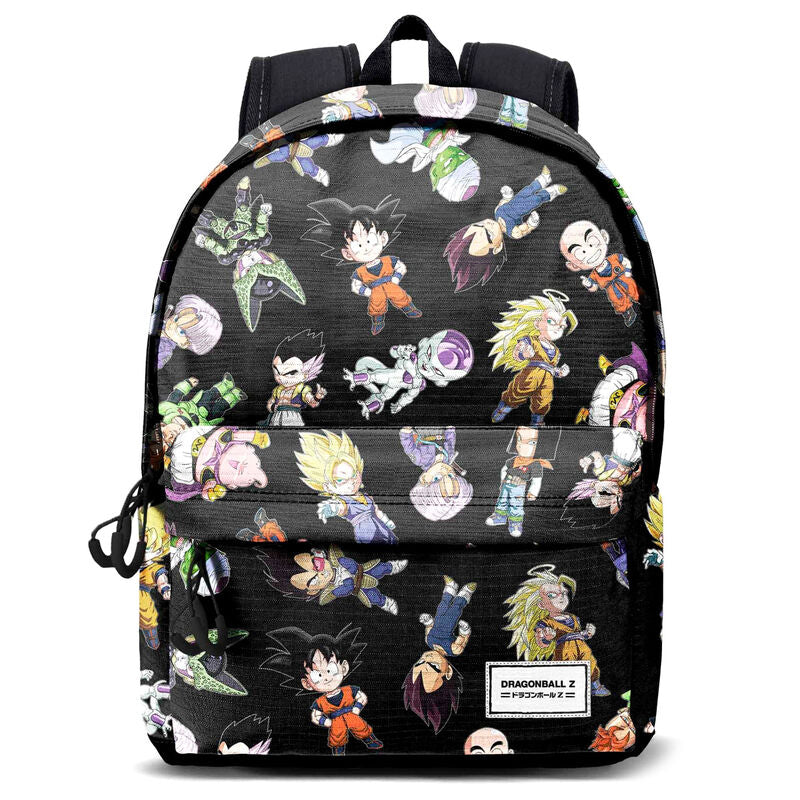 Sac à dos Dragon Ball Z SD 45cm avec port USB et dos rembourré, adaptable trolley, tissu déperlant - vue principale.