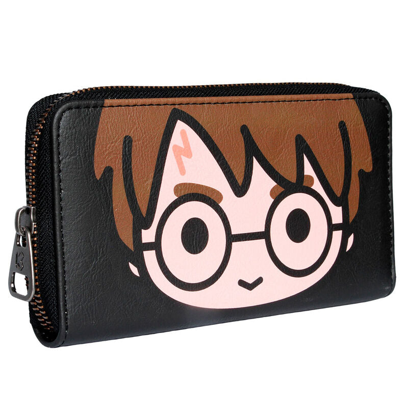 Vue avant du portefeuille Harry Potter Chibi KARACTERMANIA avec design coloré et compact