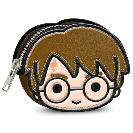 Porte-monnaie Harry Potter Chibi KARACTERMANIA avec fermeture éclair et doublure intérieure, dimensions 8,5x10x5cm.