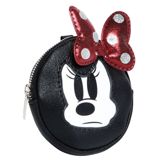 Détail du porte-monnaie Disney Minnie Angry montrant le design expressif et coloré de Minnie