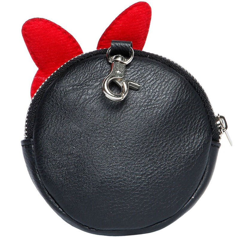 Porte-monnaie Disney Minnie Angry ouvert dévoilant le compartiment unique intérieur