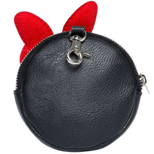 Porte-monnaie Disney Minnie Angry ouvert dévoilant le compartiment unique intérieur