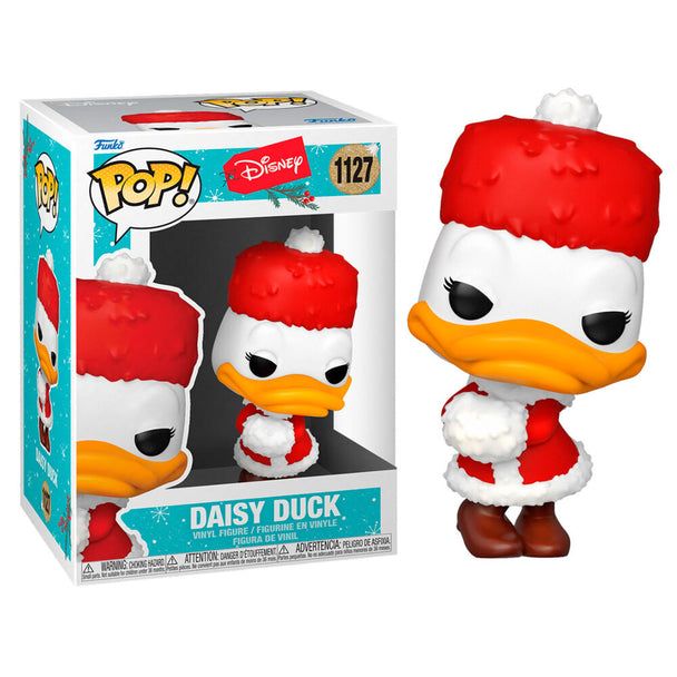 Figurine Funko POP Daisy Duck Disney Holiday en vinyle de 9 cm dans sa boîte vitrine transparente