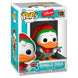 Boîte d'emballage Funko POP Disney Holiday avec figurine Donald Duck visible à travers la fenêtre plastique