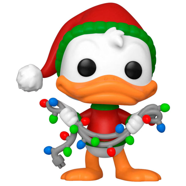 Vue rapprochée de la figurine Donald Duck Funko POP en vinyle avec détails colorés et expression joyeuse