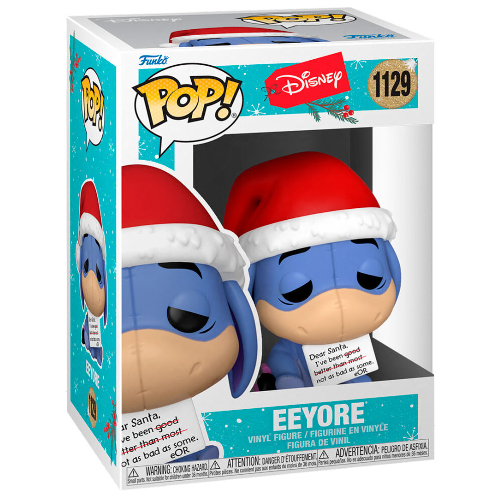 Packaging fenêtre de la figurine Funko POP Disney Eeyore Holiday, cadeau idéal pour collection