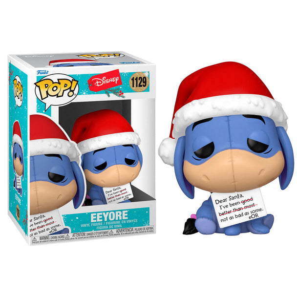 Figurine Funko POP Disney Eeyore Holiday en vinyle dans sa boîte vitrine de 9 cm